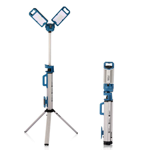 LeafLEDライト 青色 マウントアームセット NextLED 6000-Lumen LED Battery-operated and Plug-in Rechargeable