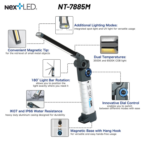 NEW) NT-7885M Ultimate Folding Color Match Inspection Light – NextLED