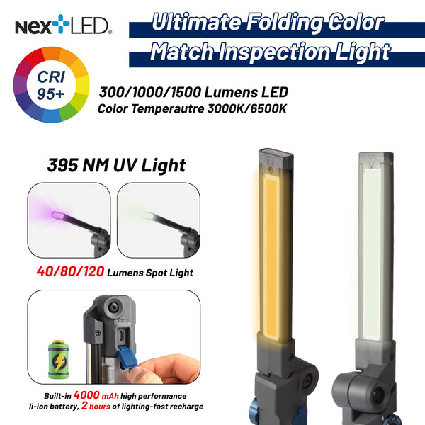 NEW) NT-7885M Ultimate Folding Color Match Inspection Light – NextLED