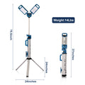 NT-6926M Remote Control Cordless Dual Color Tripod LED Work Light