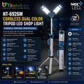 (New & Improved) NT-6926M Cordless Dual Color CRI 90 Tripod LED Shop Light