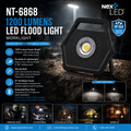 1200 Lumens LED Flood Light, Worklight, IP-54 Water Proof, Solid Cast Aluminum Housing