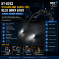 (NEW) NT-6763 Rechargeable Neck Light with Zoomable Lens