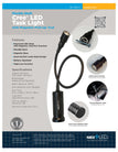 NT-7647-1 Flexible Shaft Cree LED Task Light with Magnetic Pick-up Tool